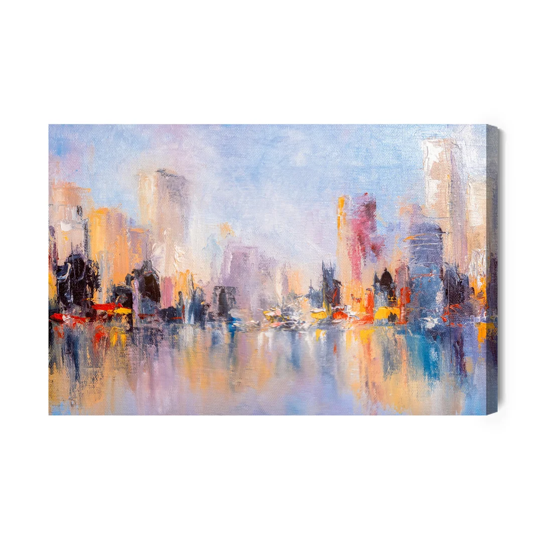 Obraz Na Płótnie Abstrakcyjna Panorama Miasta Canvas Brak Brak 60x90