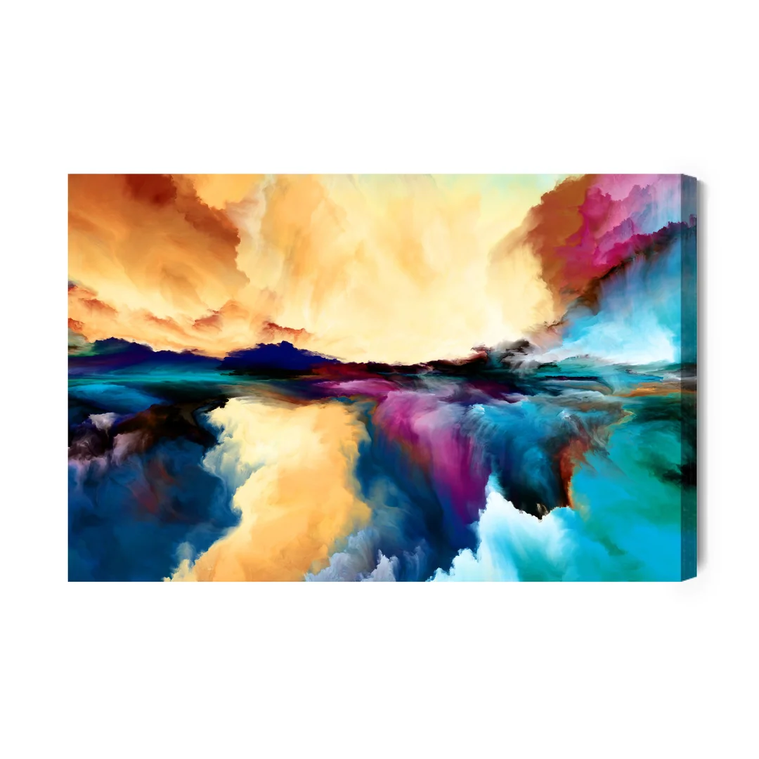 Obraz Na Płótnie Abstrakcyjne Kolorowe Chmury Canvas Brak Brak 60x90