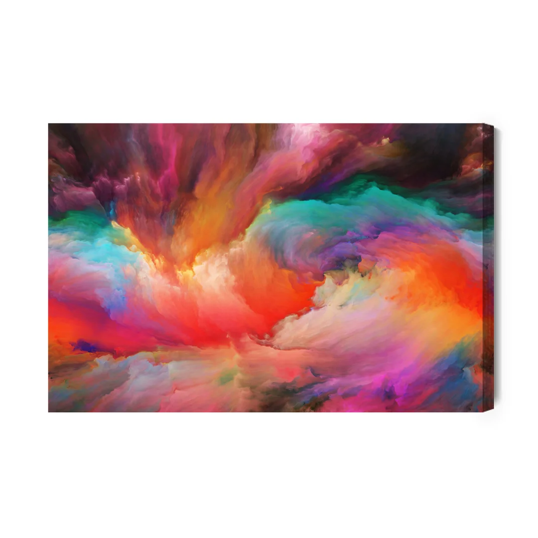 Obraz Na Płótnie Abstrakcyjne Kolorowe Zawirowania Canvas Brak Brak 60x90