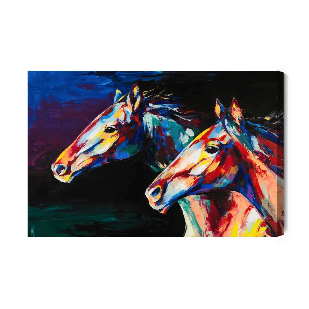 Obraz Na Płótnie Abstrakcyjne Konie Canvas Brak Brak 60x90