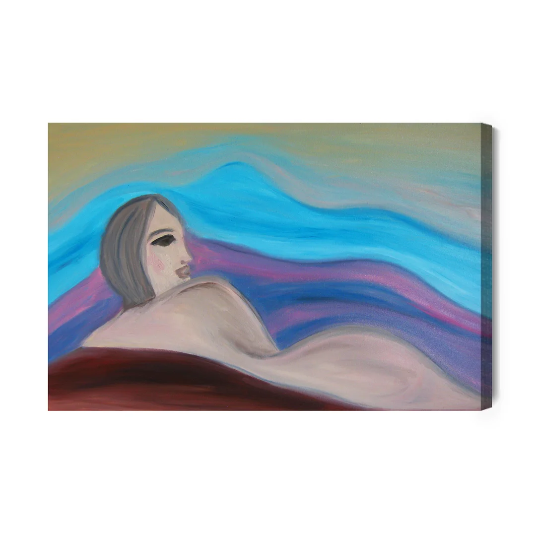 Obraz Na Płótnie Abstrakcyjny Malunek Kobiety Canvas Brak Brak 60x90