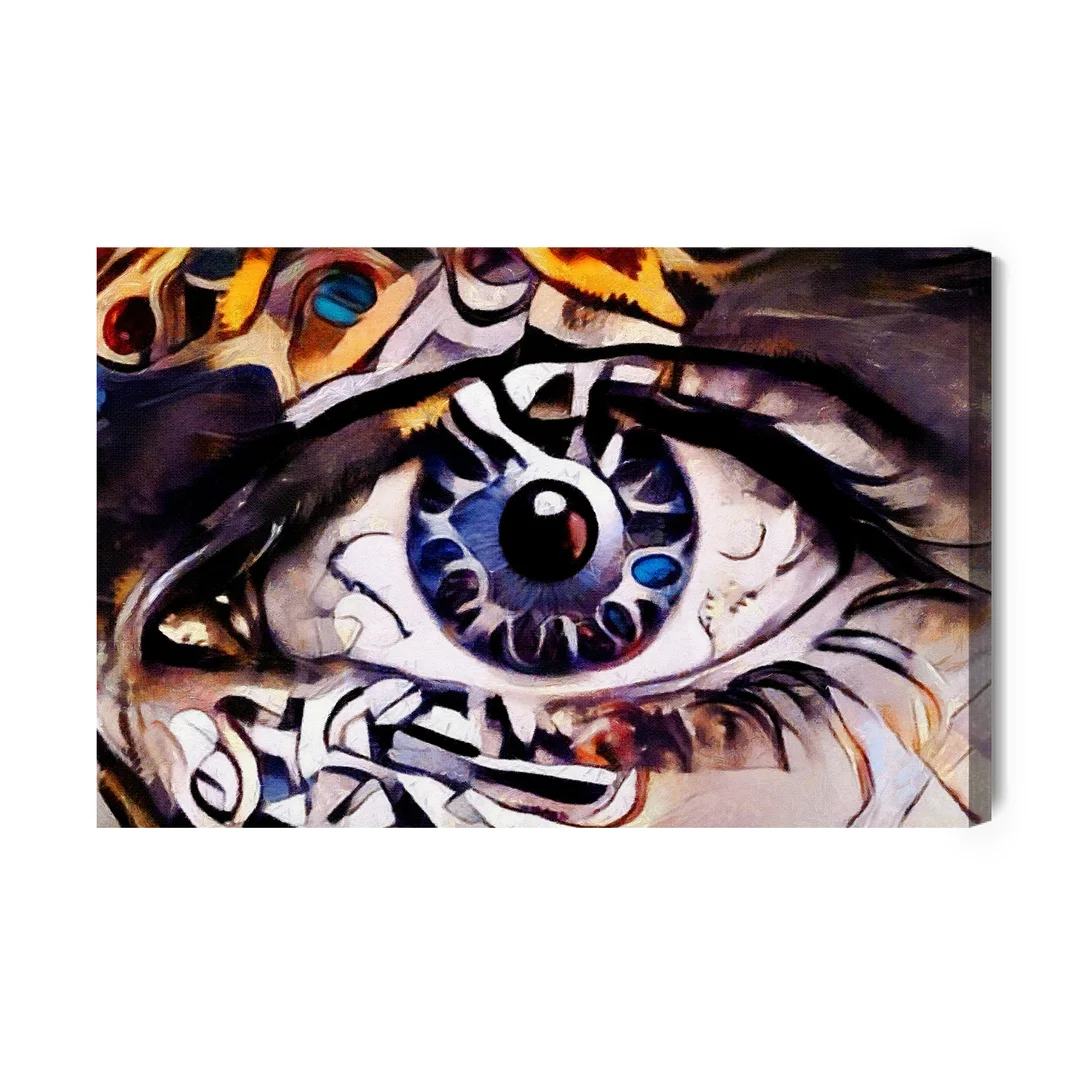 Obraz Na Płótnie Abstrakcyjny Malunek Oka Canvas Brak Brak 60x90