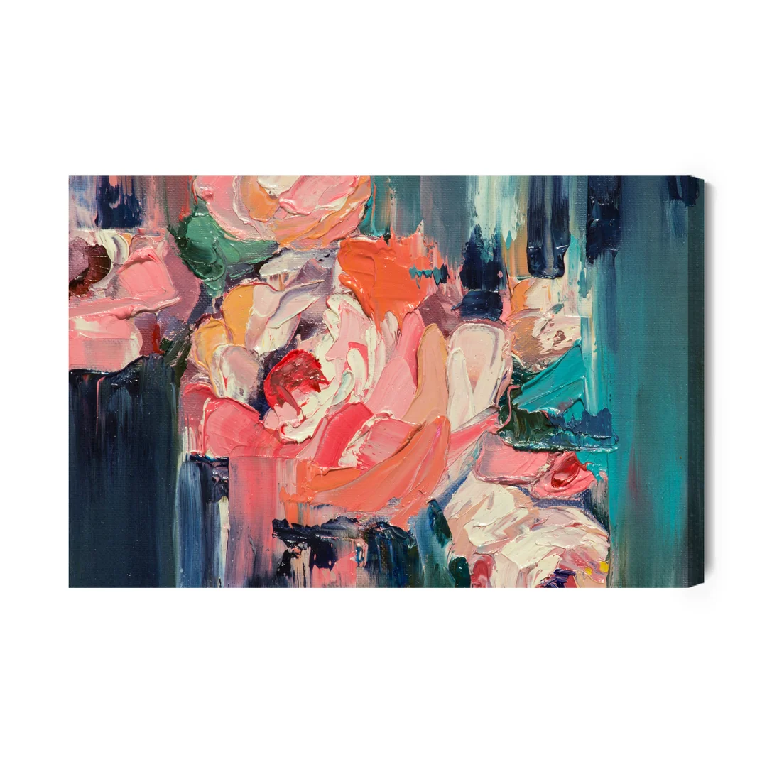 Obraz Na Płótnie Abstrakcyjny Malunek Róży Canvas Brak Brak 60x90