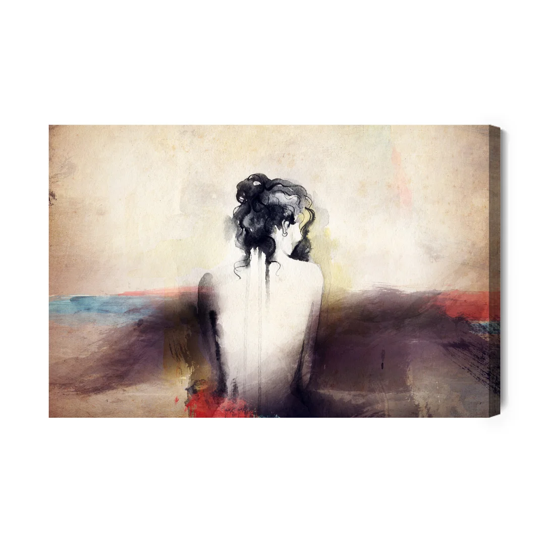Obraz Na Płótnie Abstrakcyjny Portret Kobiety Canvas Brak Brak 60x90
