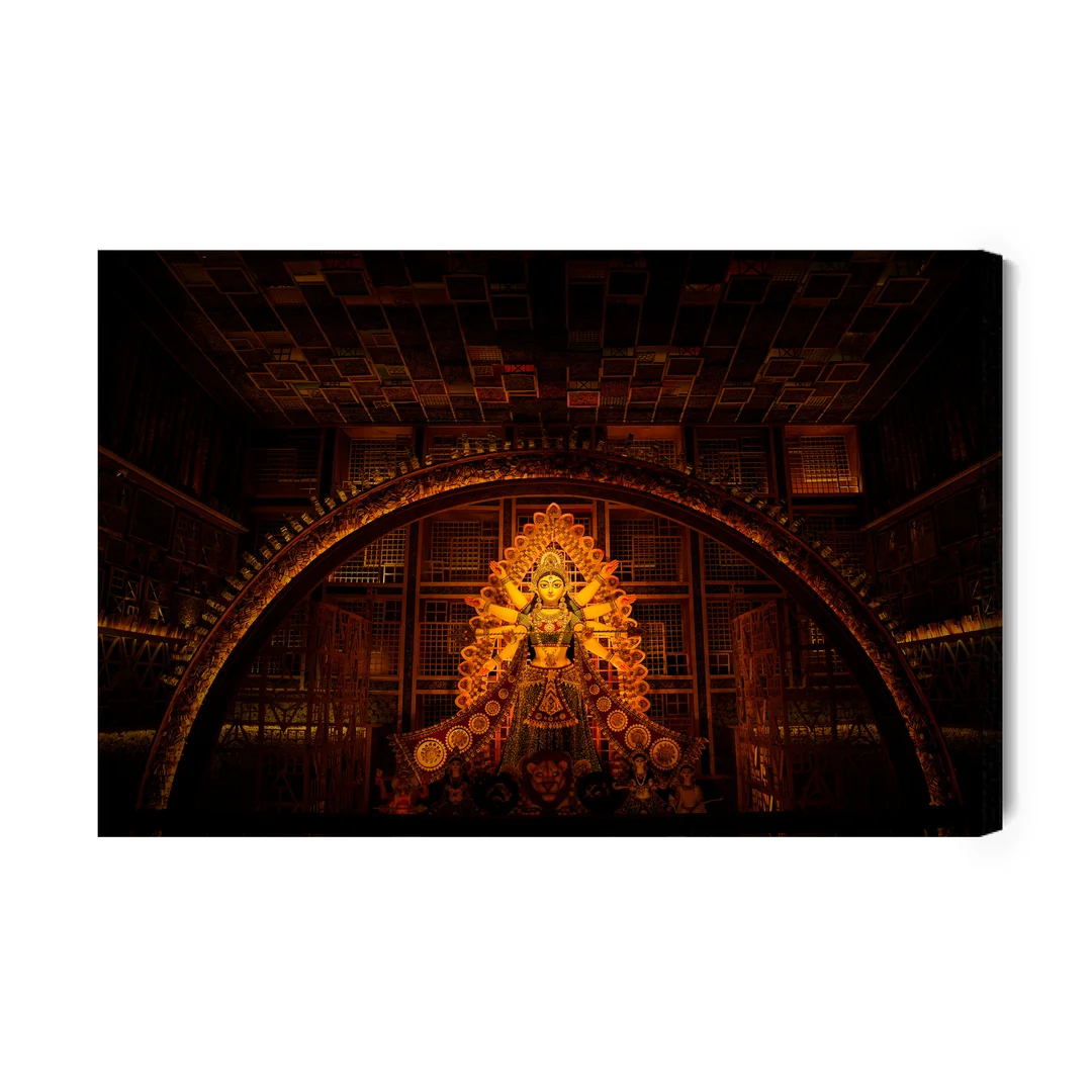 Obraz Na Płótnie Bogini Durga W Pandal Canvas Brak Brak 60x90