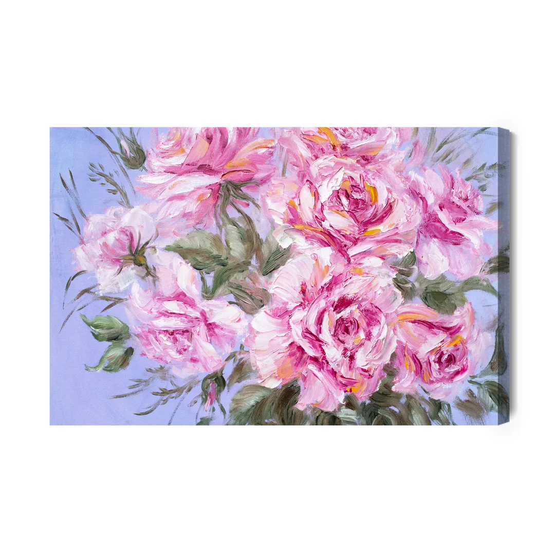 Obraz Na Płótnie Bukiet Róż Jak Namalowany Canvas Brak Brak 60x90