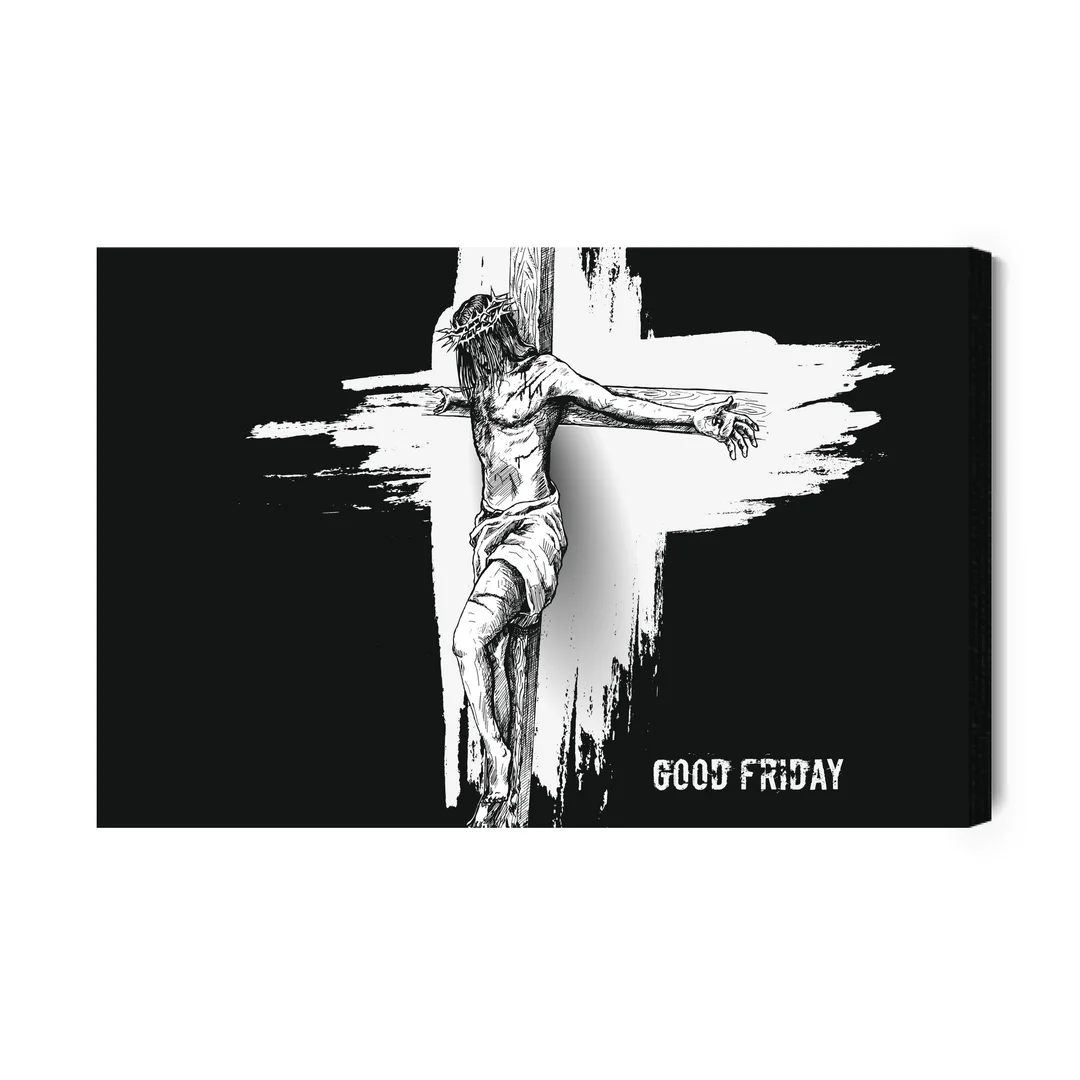 Obraz Na Płótnie Chrystus Na Krzyżu Canvas Brak Brak 60x90