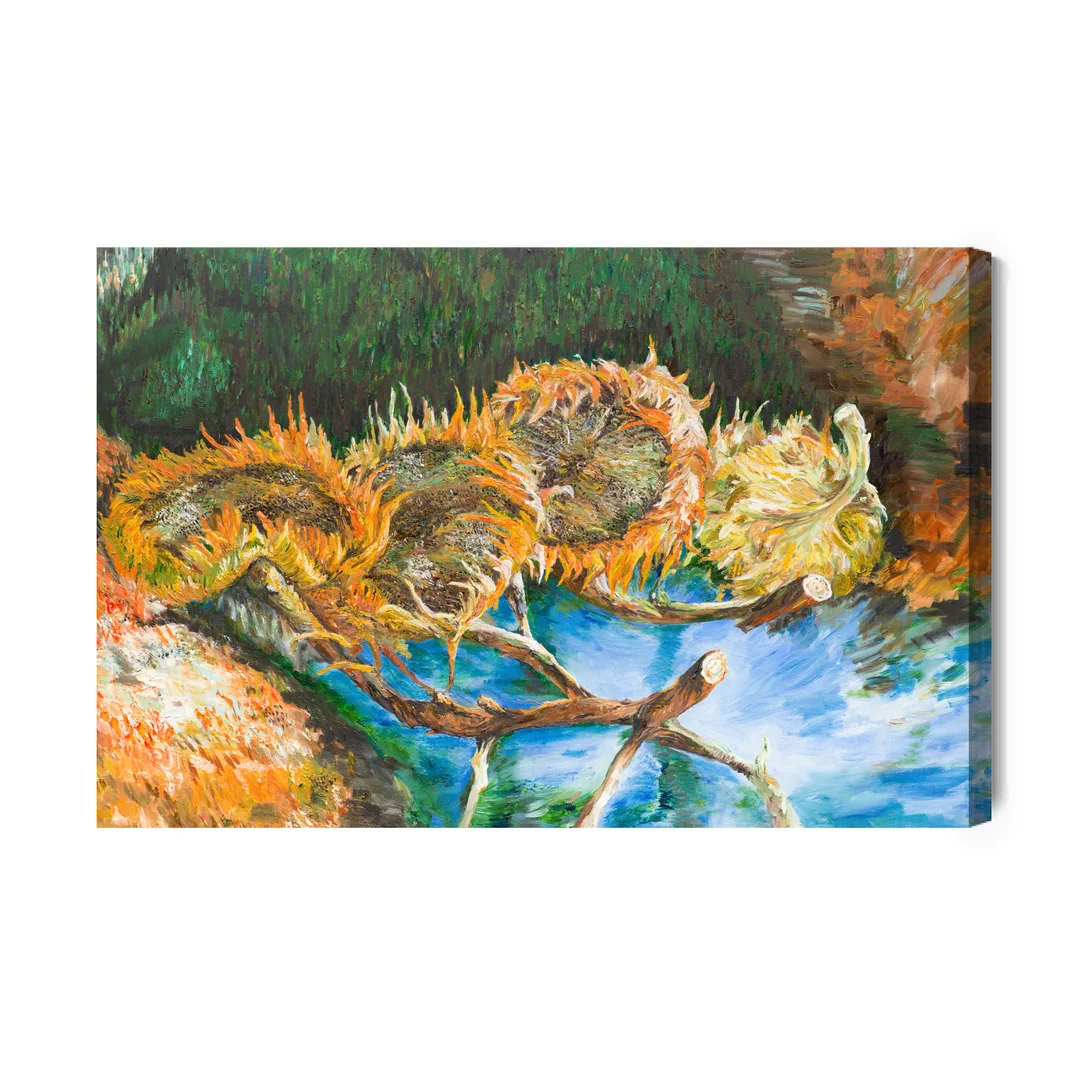 Obraz Na Płótnie Cztery Słoneczniki Jak Malowane Canvas Brak Brak 60x90