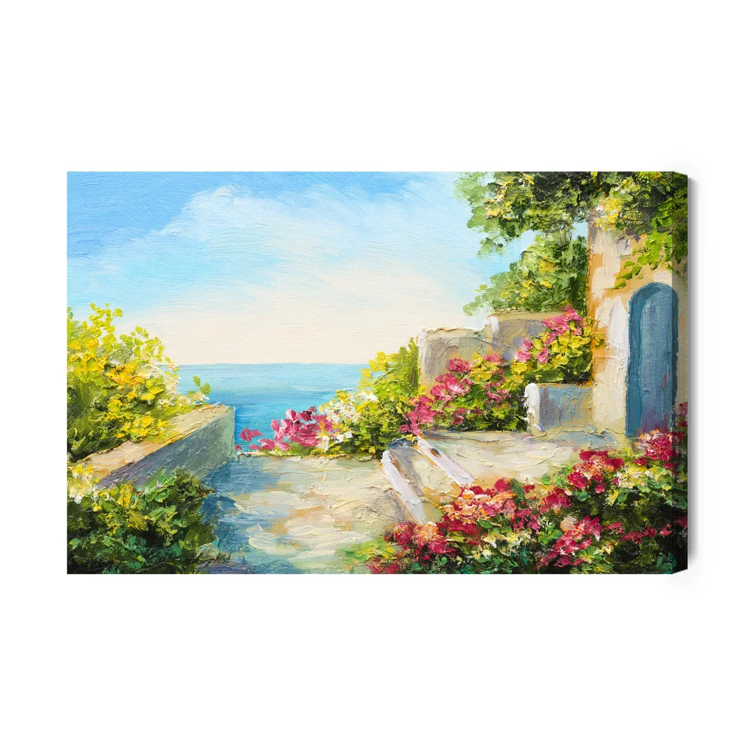Obraz Na Płótnie Dom Nad Morzem Canvas Brak Brak 60x90