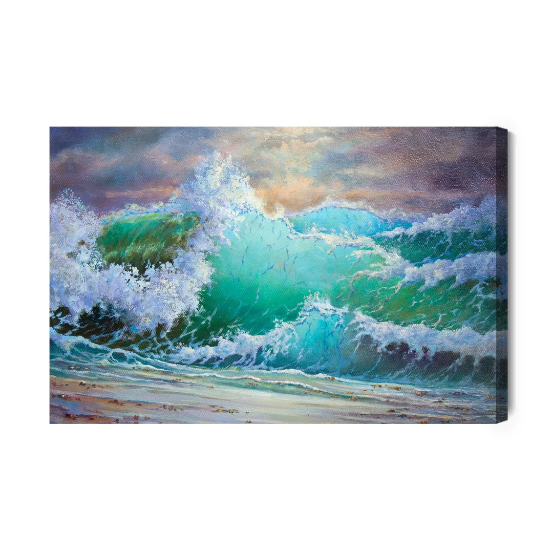 Obraz Na Płótnie Fale Na Brzegu Morza Canvas Brak Brak 60x90