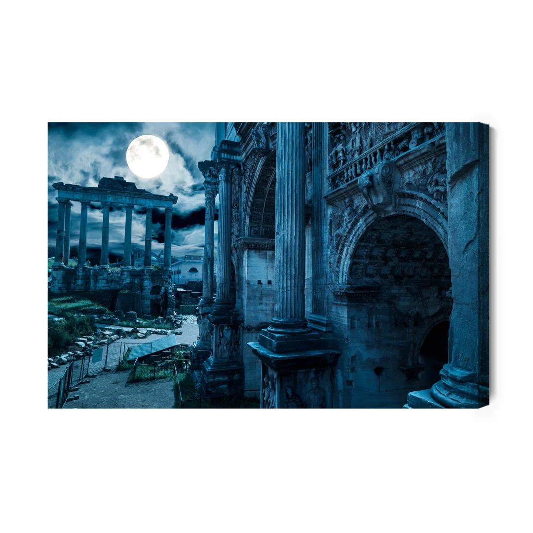 Obraz Na Płótnie Forum Romanum Nocą Canvas Brak Brak 60x90