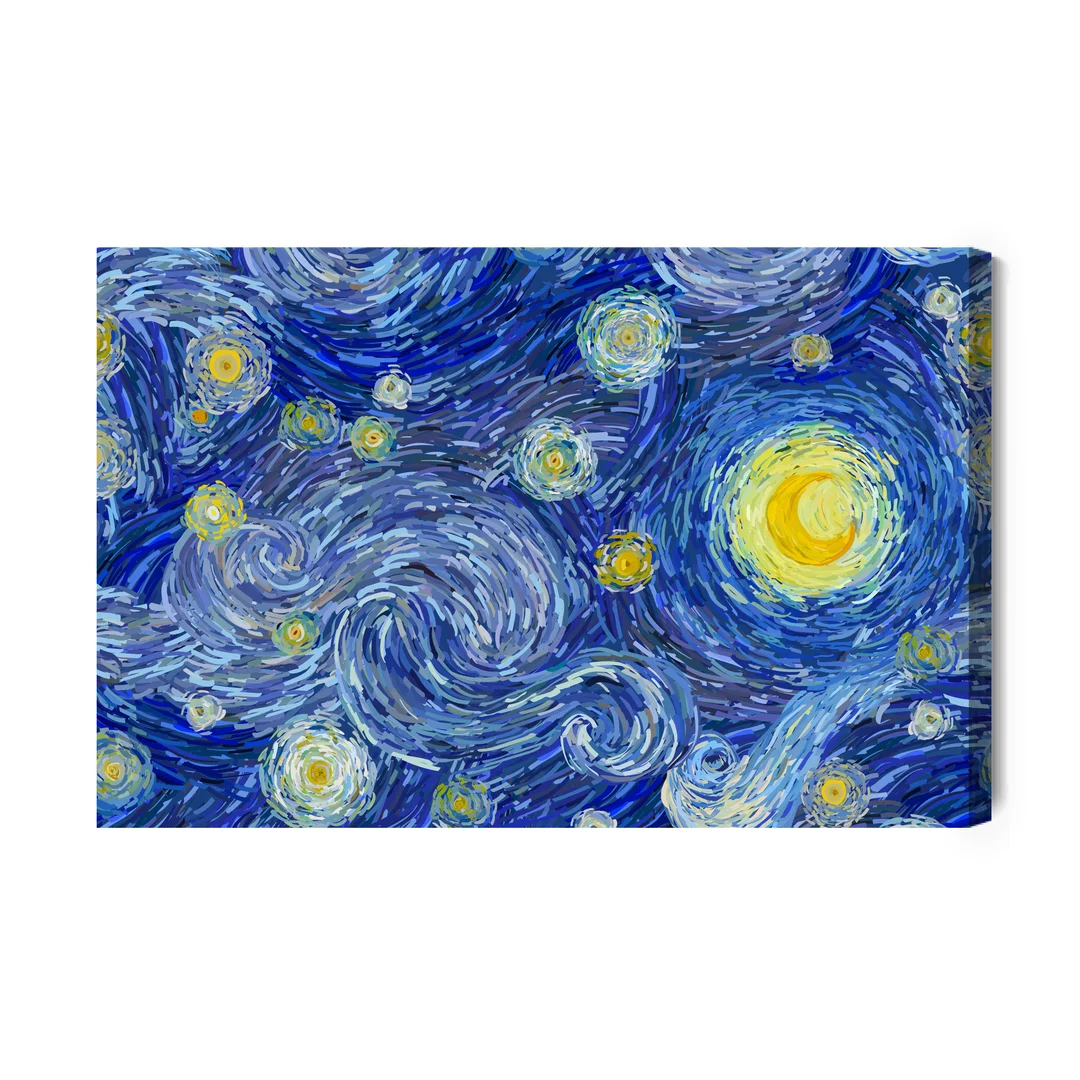 Obraz Na Płótnie Gwiaździste Niebo Na Styl Van Gogha Canvas Brak Brak 60x90