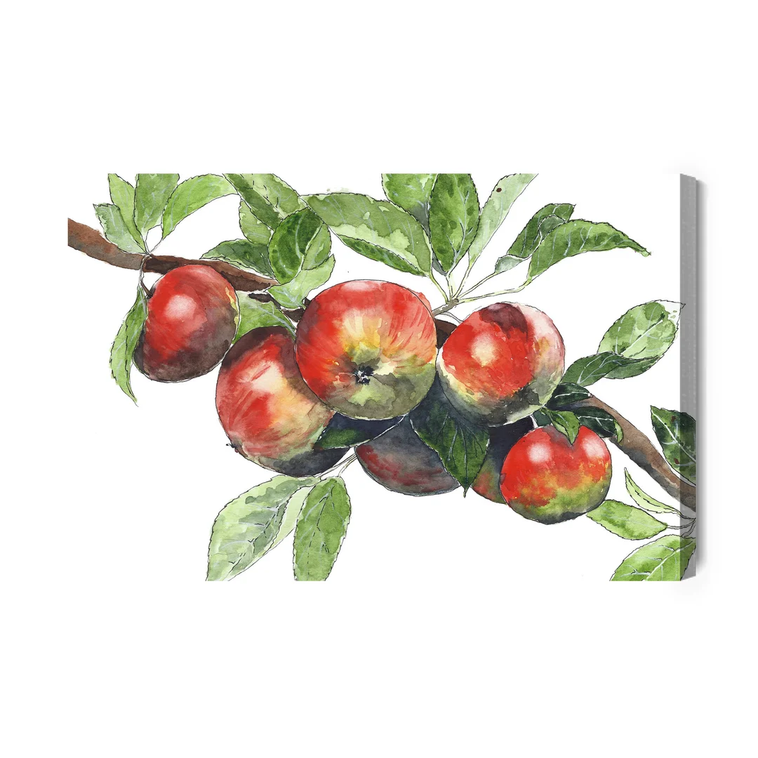 Obraz Na Płótnie Jabłka Na Gałęzi Canvas Brak Brak 60x90