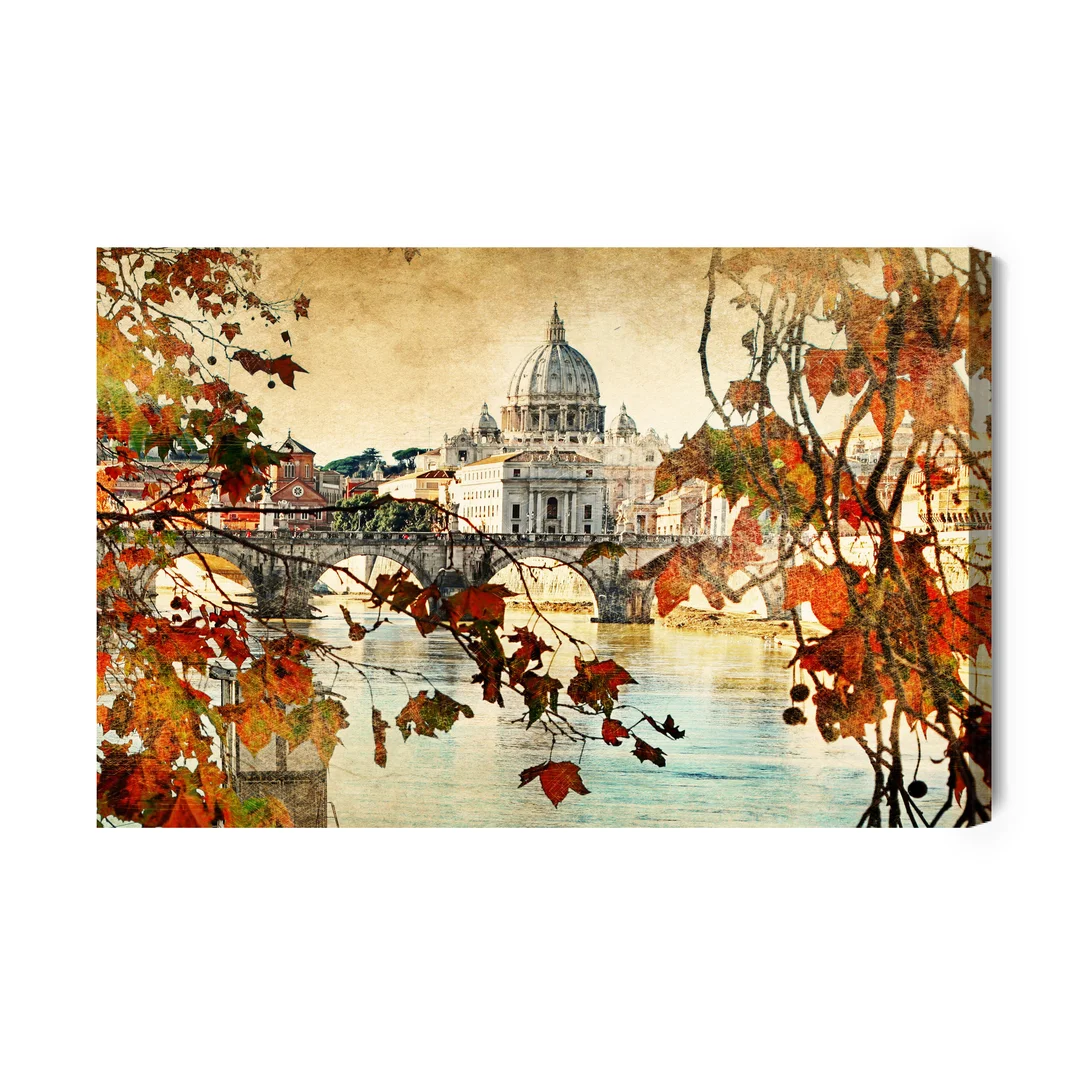 Obraz Na Płótnie Jesień W Rzymie Canvas Brak Brak 60x90