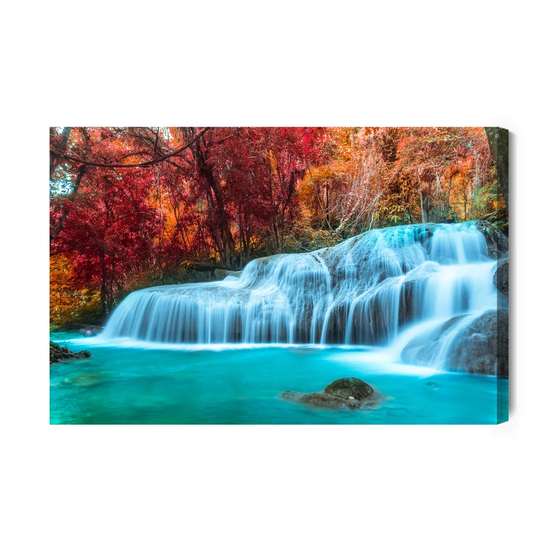 Obraz Na Płótnie Jesienny Wodospad W Tajlandii Canvas Brak Brak 60x90
