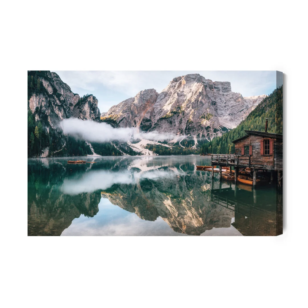 Obraz Na Płótnie Jezioro Braies, Włochy Canvas Brak Brak 60x90