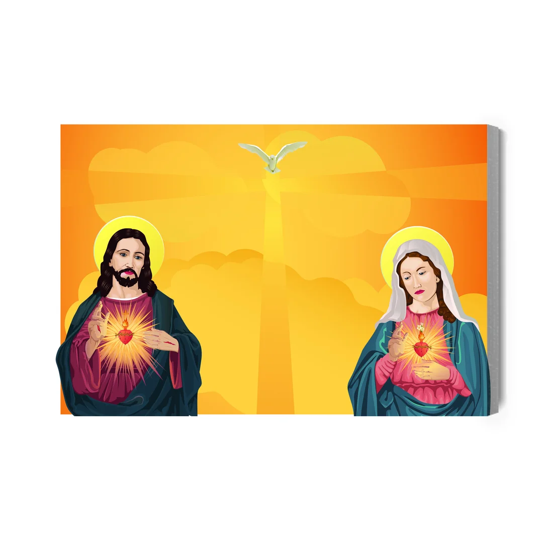Obraz Na Płótnie Jezus I Maryja Panna Canvas Brak Brak 60x90