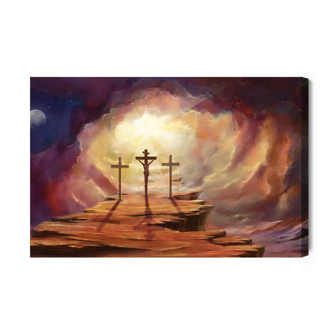 Obraz Na Płótnie Jezus Na Krzyżu Canvas Brak Brak 60x90