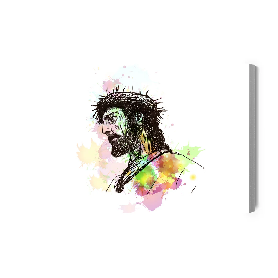 Obraz Na Płótnie Jezus Namalowany Akwarelą Canvas Brak Brak 60x90