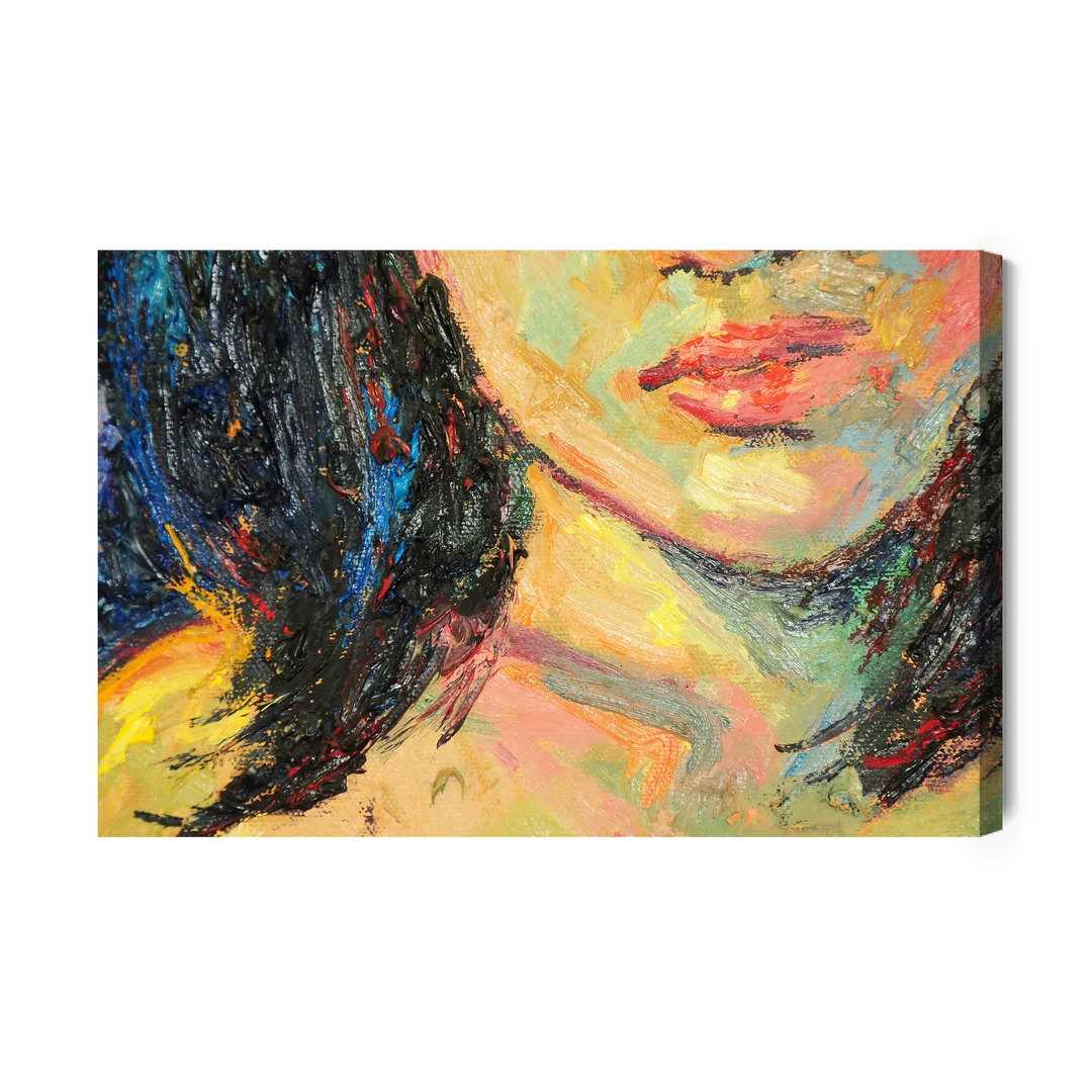 Obraz Na Płótnie Kobieca Twarz W Abstrakcyjnej Odsłonie Canvas Brak Brak 60x90