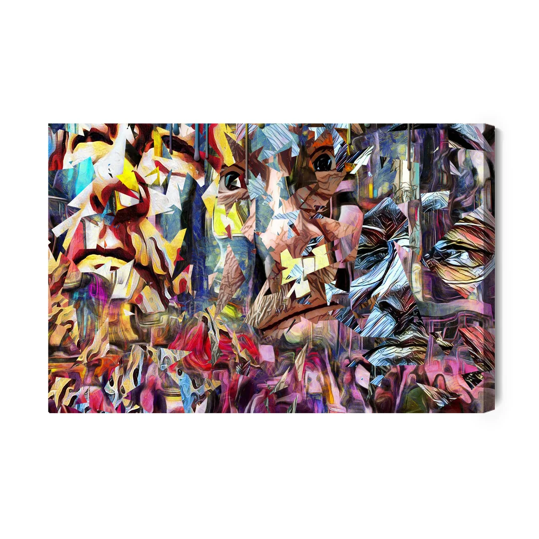 Obraz Na Płótnie Kolorowa Futurystyczna Abstrakcja Canvas Brak Brak 60x90