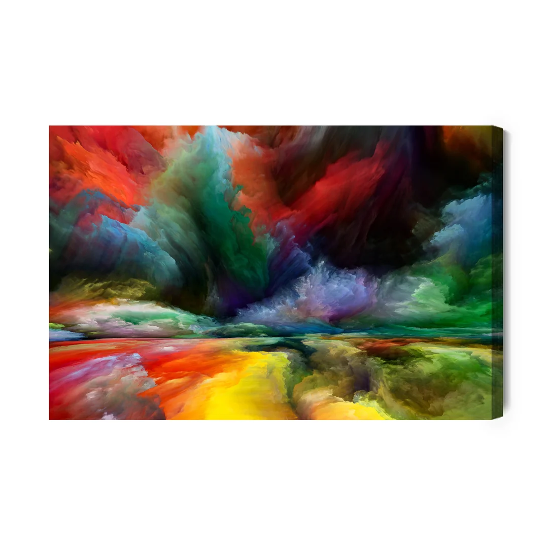 Obraz Na Płótnie Kolorowe Abstrakcyjne Drogi Canvas Brak Brak 60x90