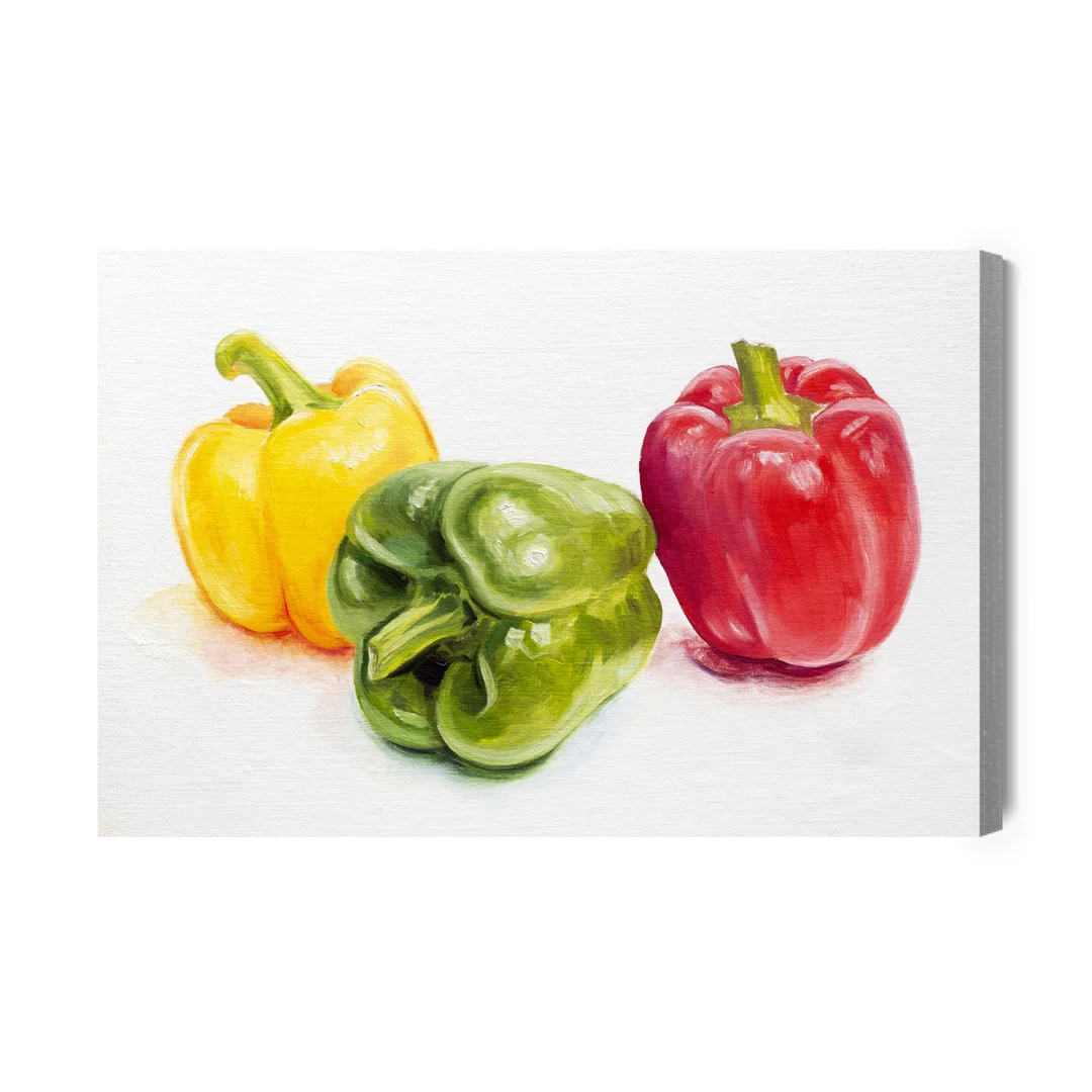 Obraz Na Płótnie Kolorowe Papryki Canvas Brak Brak 60x90