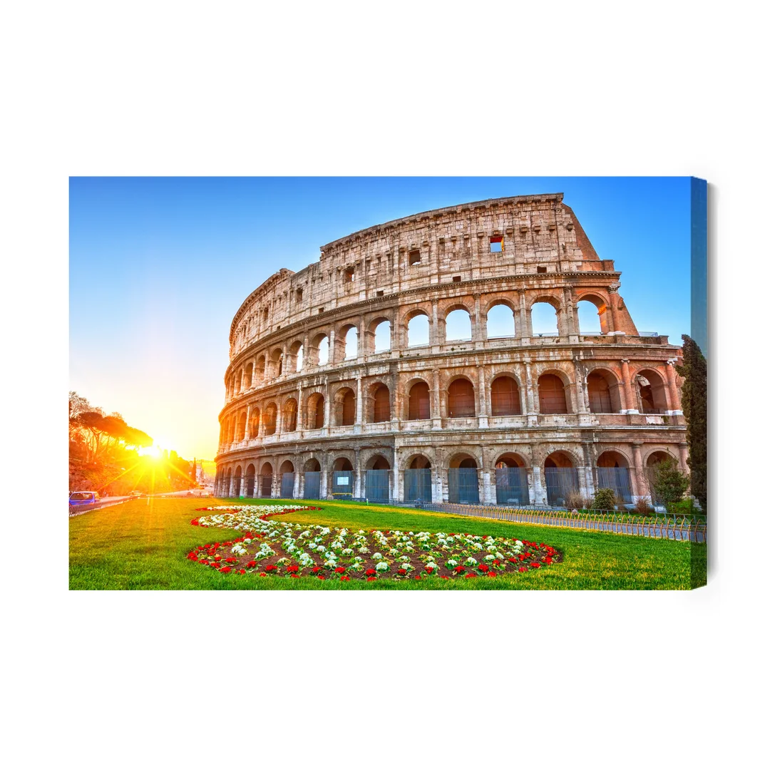Obraz Na Płótnie Koloseum O Wschodzie Słońca 3D Canvas Brak Brak 60x90