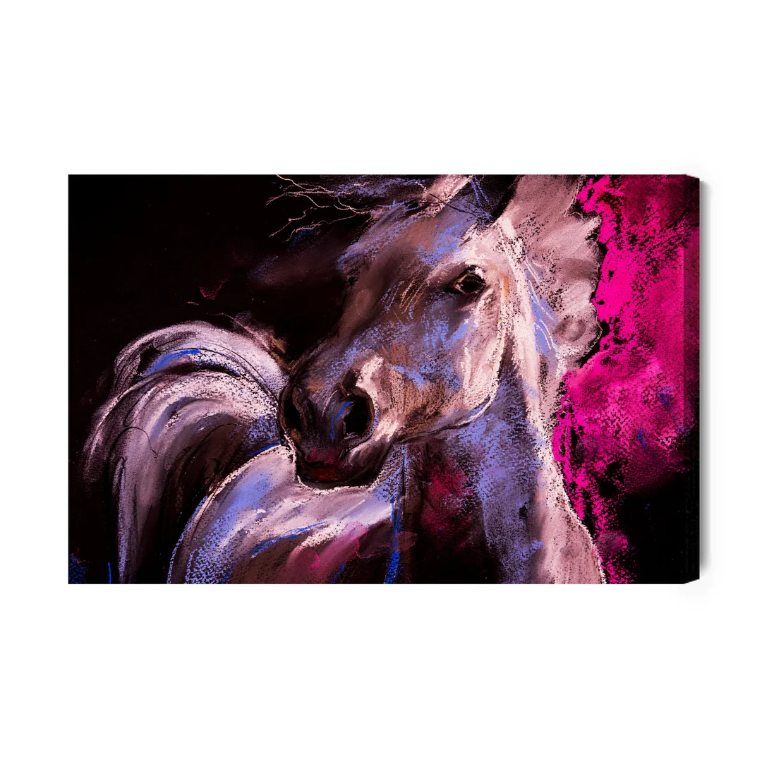 Obraz Na Płótnie Koń W Pastelowych Barwach Canvas Brak Brak 60x90