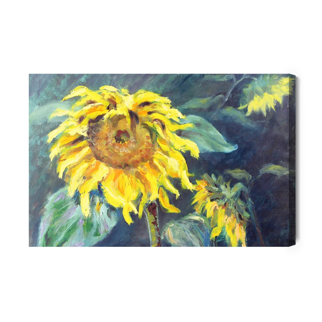 Obraz Na Płótnie Kwiaty Słonecznika Jak Namalowane Canvas Brak Brak 60x90