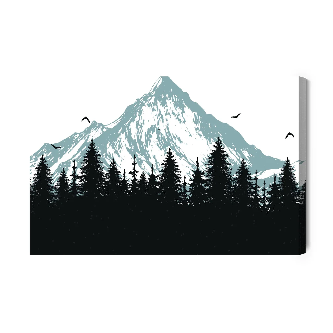 Obraz Na Płótnie Las U Podnóża Gór Canvas Brak Brak 60x90
