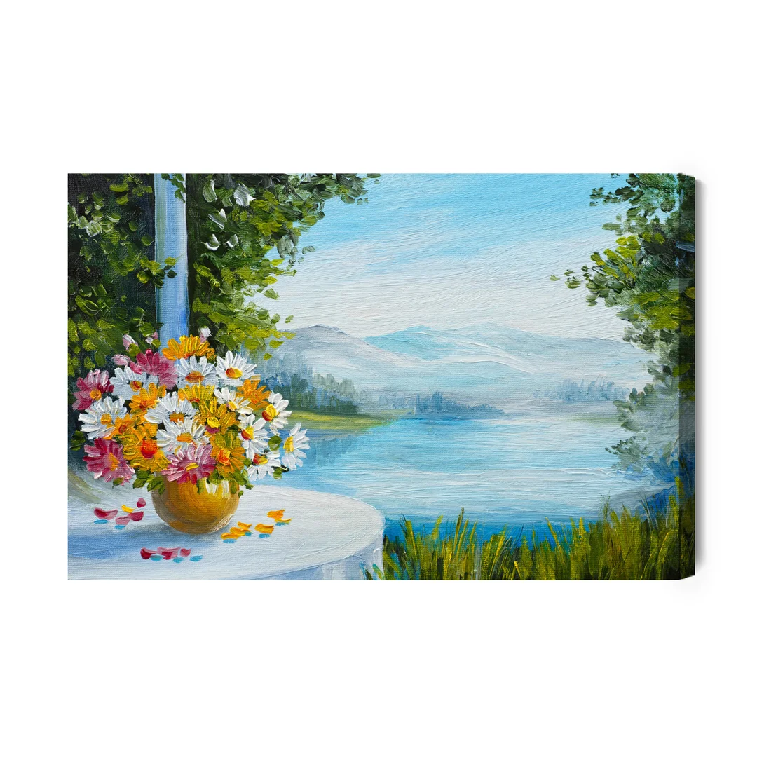 Obraz Na Płótnie Letni Pejzaż Z Morzem Canvas Brak Brak 60x90