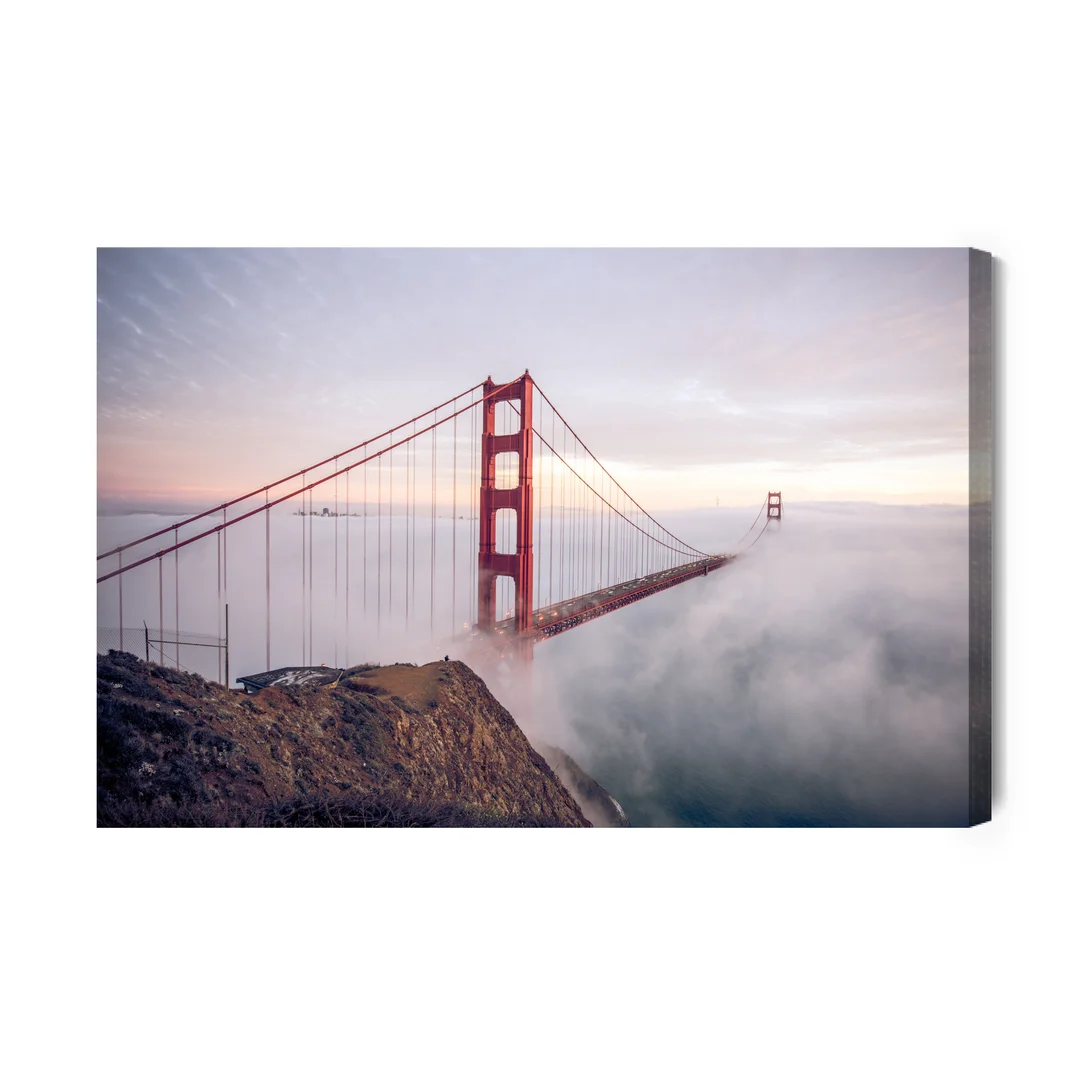 Obraz Na Płótnie Most Golden Gate, San Francisco Canvas Naturalny Brak Brak 70x100