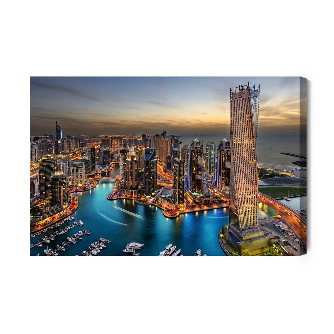 Obraz Na Płótnie Panorama Dubaju Canvas Naturalny Brak Brak 70x100