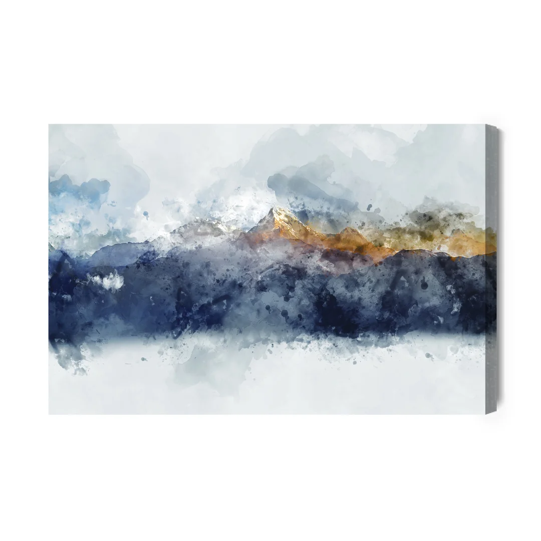 Obraz Na Płótnie Pasma Górskie W Abstrakcyjnym Wydaniu Canvas Naturalny Brak Brak 70x100