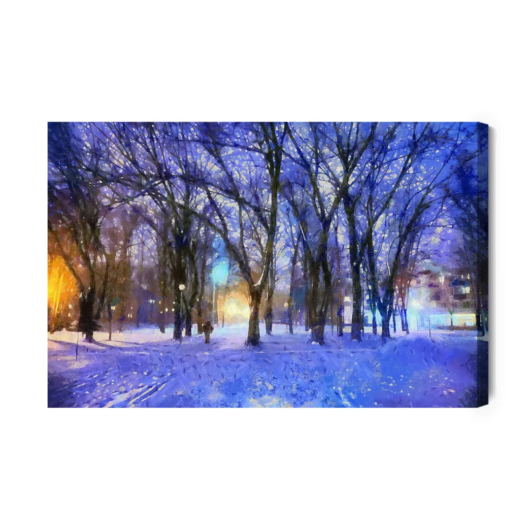 Obraz Na Płótnie Zima W Parku Canvas Brak Brak 60x90