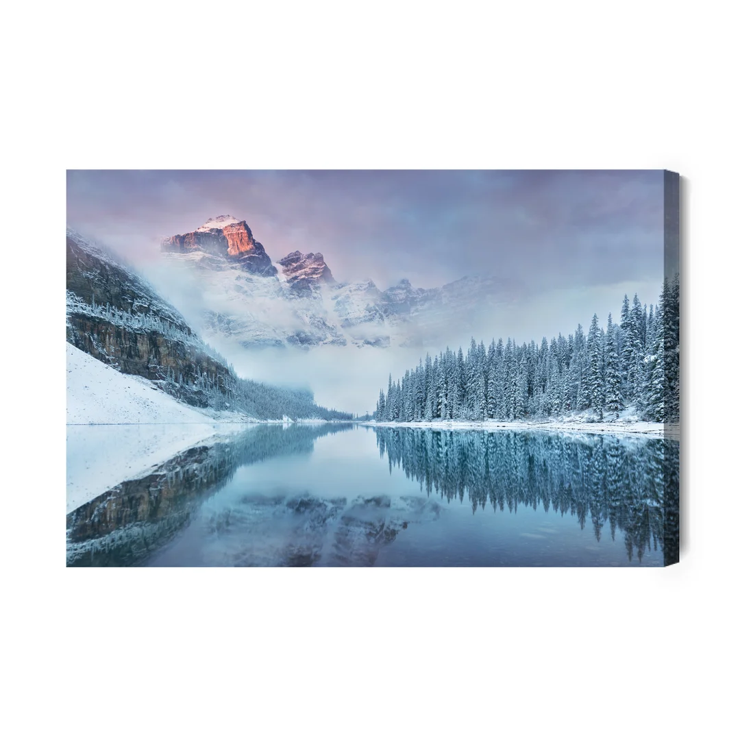 Obraz Na Płótnie Zimowy Krajobraz Górski 3D Canvas Brak Brak 120x80