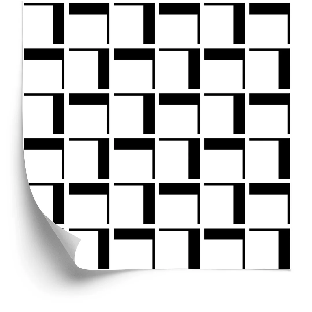 Tapeta 3D Geometryczna W Kratę Do Salonu, Biura Flizelina 53x1000