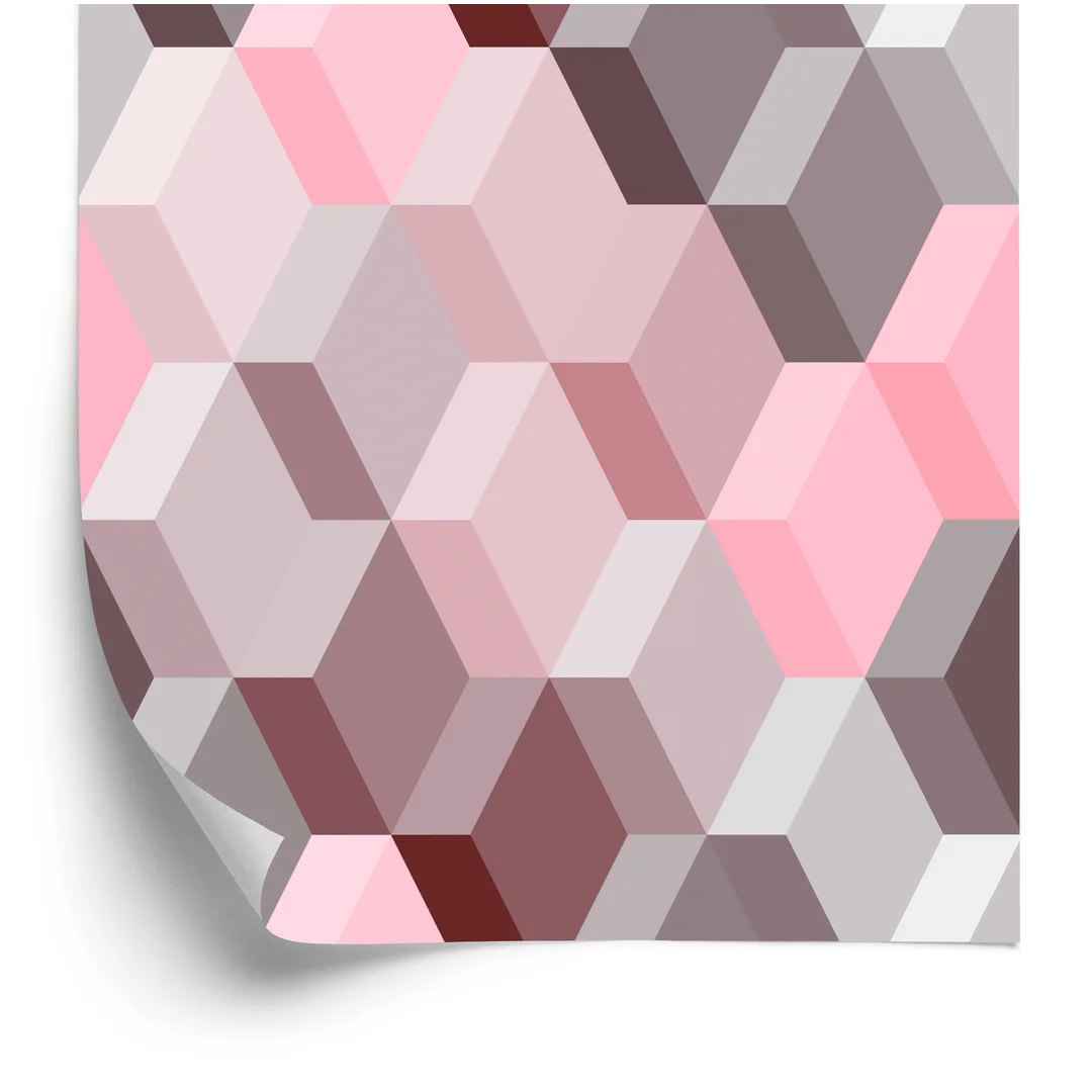 Tapeta 3D - Modernistyczny Wzór Geometryczny Flizelina 53x1000