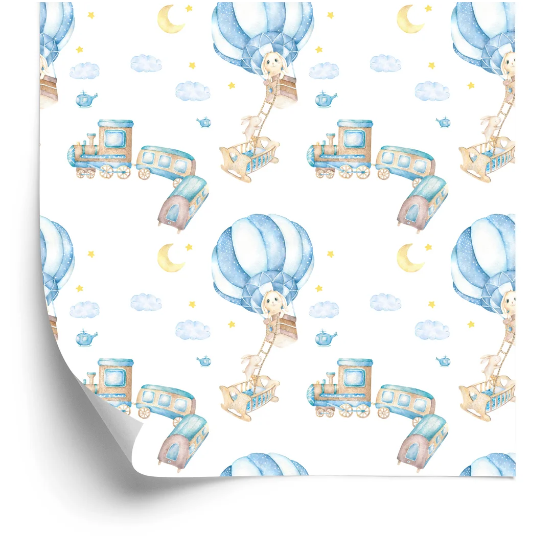 Tapeta Balony Nocą Flizelina 53x1000