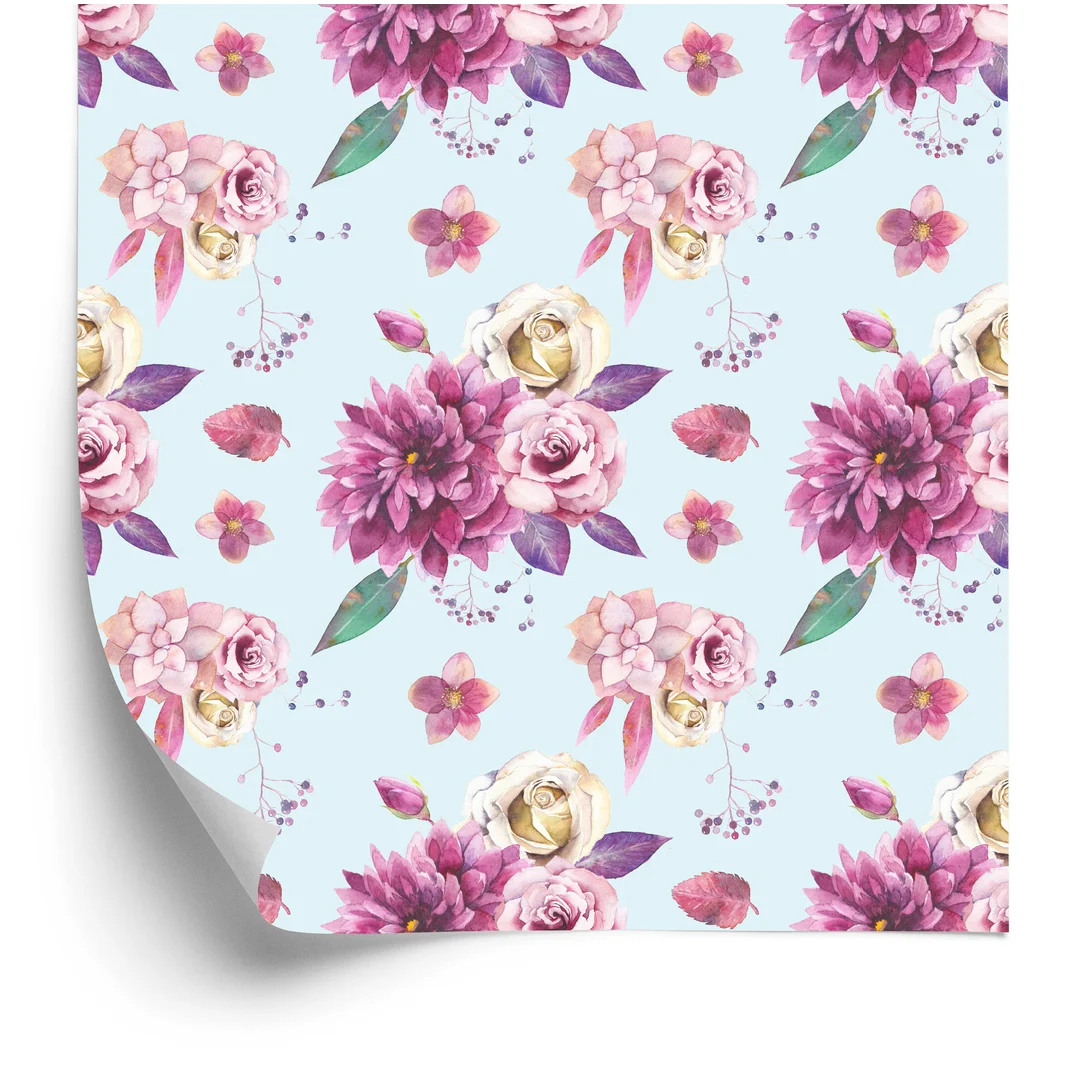 Tapeta Bukiet Kwiatów W Stylu Vintage Flizelina 53x1000