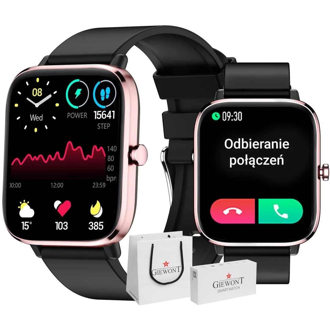 Smartwatch Giewont Różowo-Czarny GW230-3