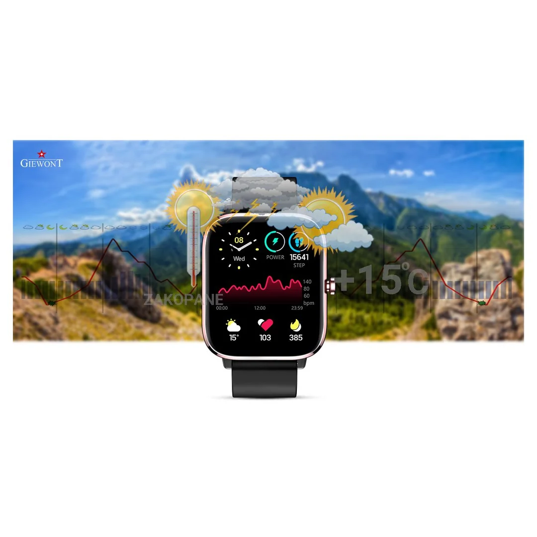 Smartwatch Giewont Różowo-Czarny GW230-3