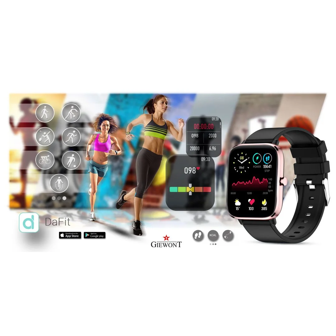 Smartwatch Giewont Różowo-Czarny GW230-3