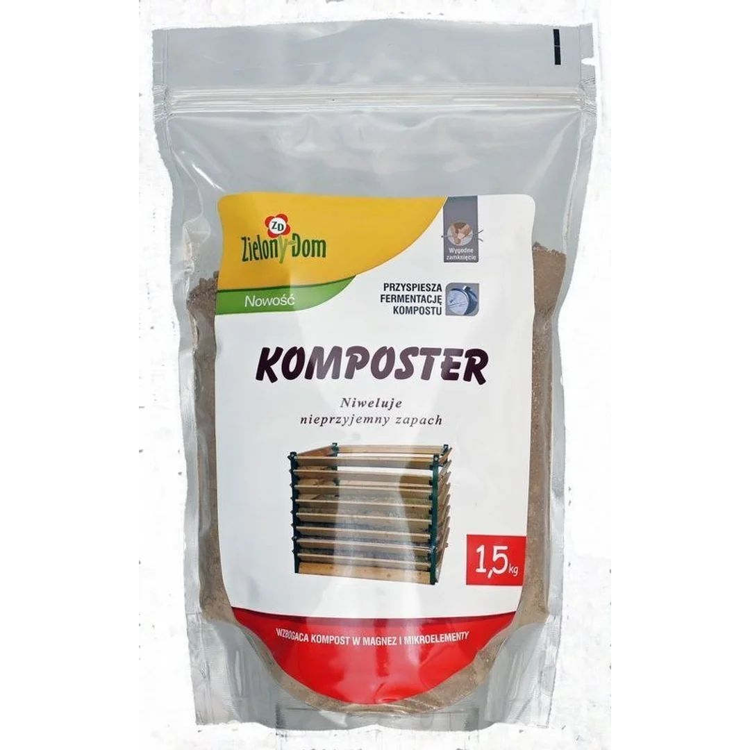 Komposter Nawóz Kompostujący 1,5kg Zielony Dom