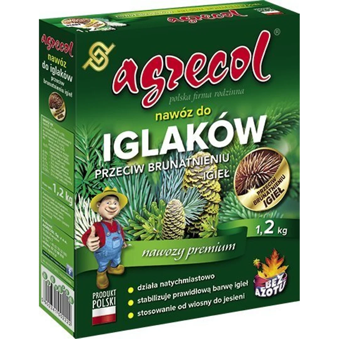 Nawóz do Iglaków Przeciw Brązowieniu 1,2kg Agrecol