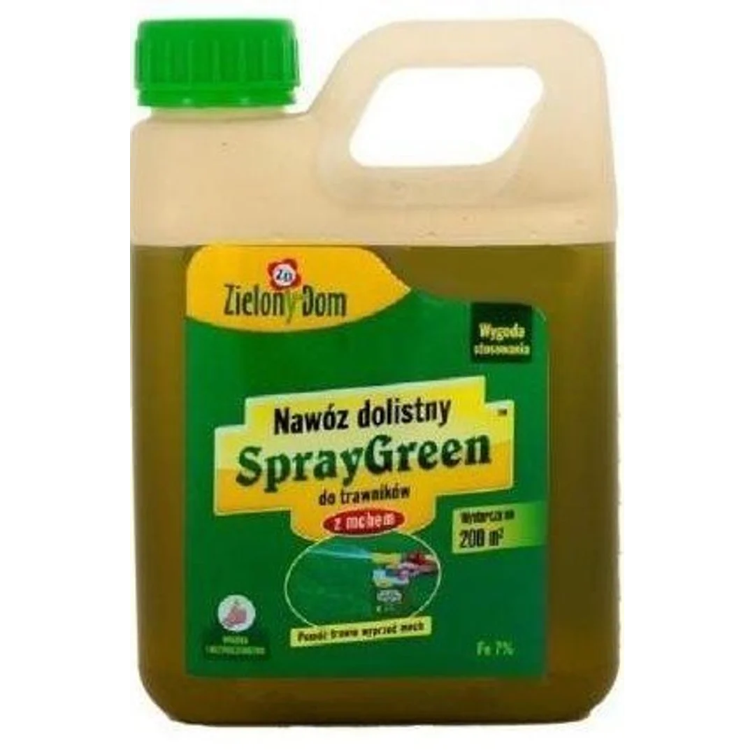 Nawóz SprayGreen do Trawników z Mchem - ZAPAS 950ml Zielony Dom