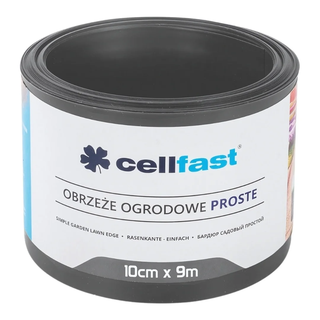 Obrzeże t. płaskie CELL 10cm/dł.9m grafit (30-241)