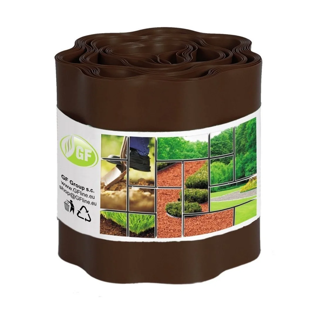 Obrzeże Trawnikowe Faliste 15cm x 9m Brąz GF Garden