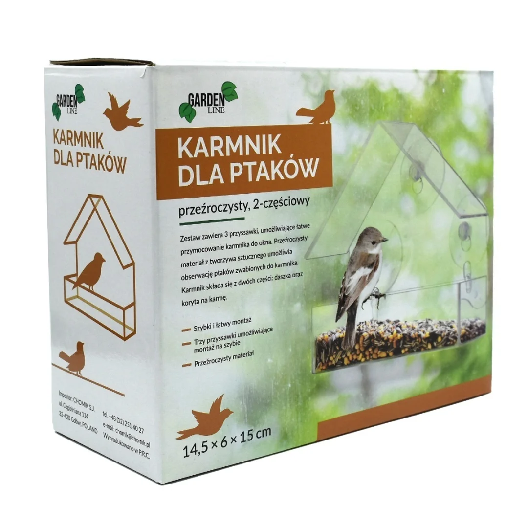 Karmnik dla ptaków 2-część.przezro.z przyss. — zdjęcie 2
